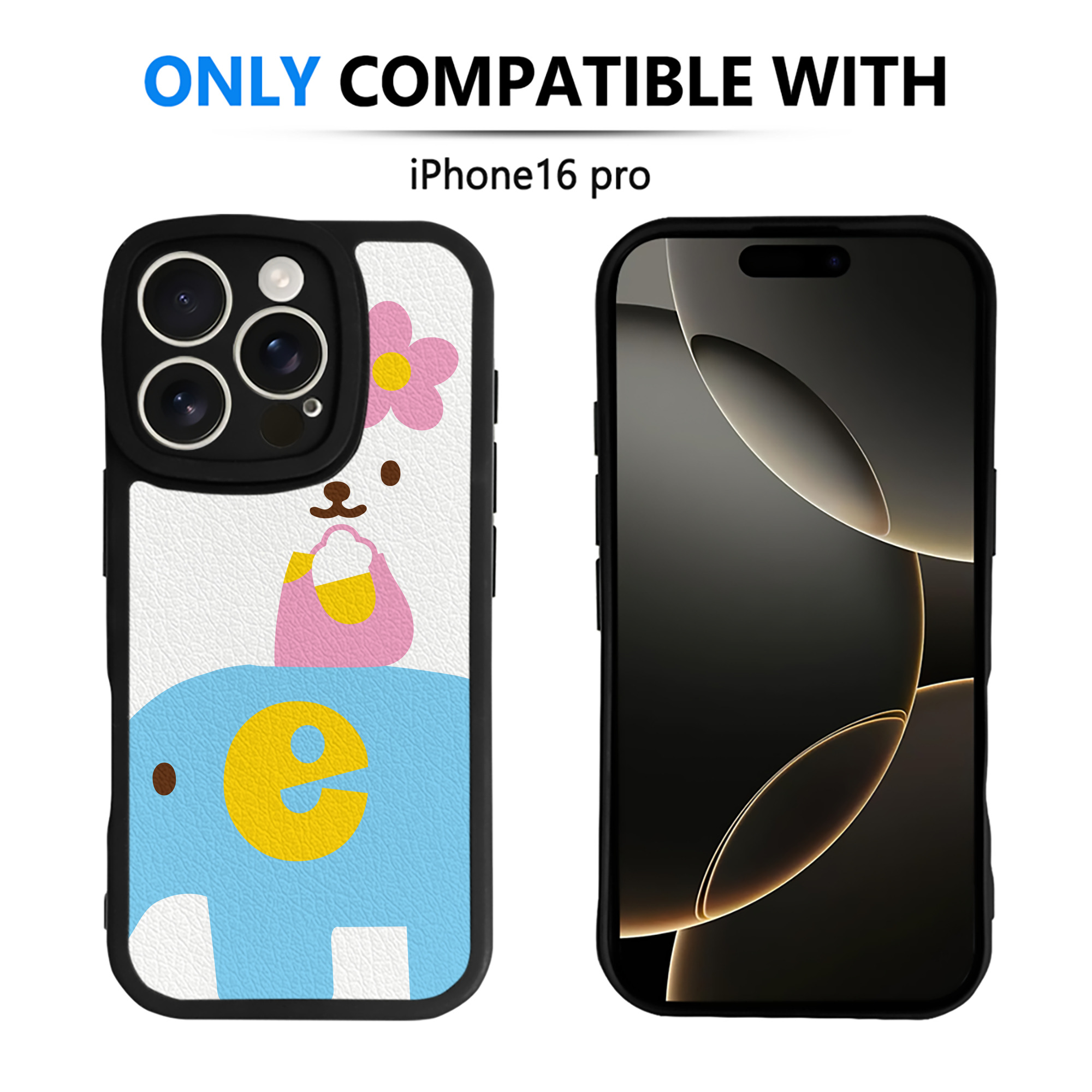 （画像用） Hello Kitty ハローキティ 【iPhone 16シリーズ対応】シリコンスマホケース（レザー調） 材質：シリコン